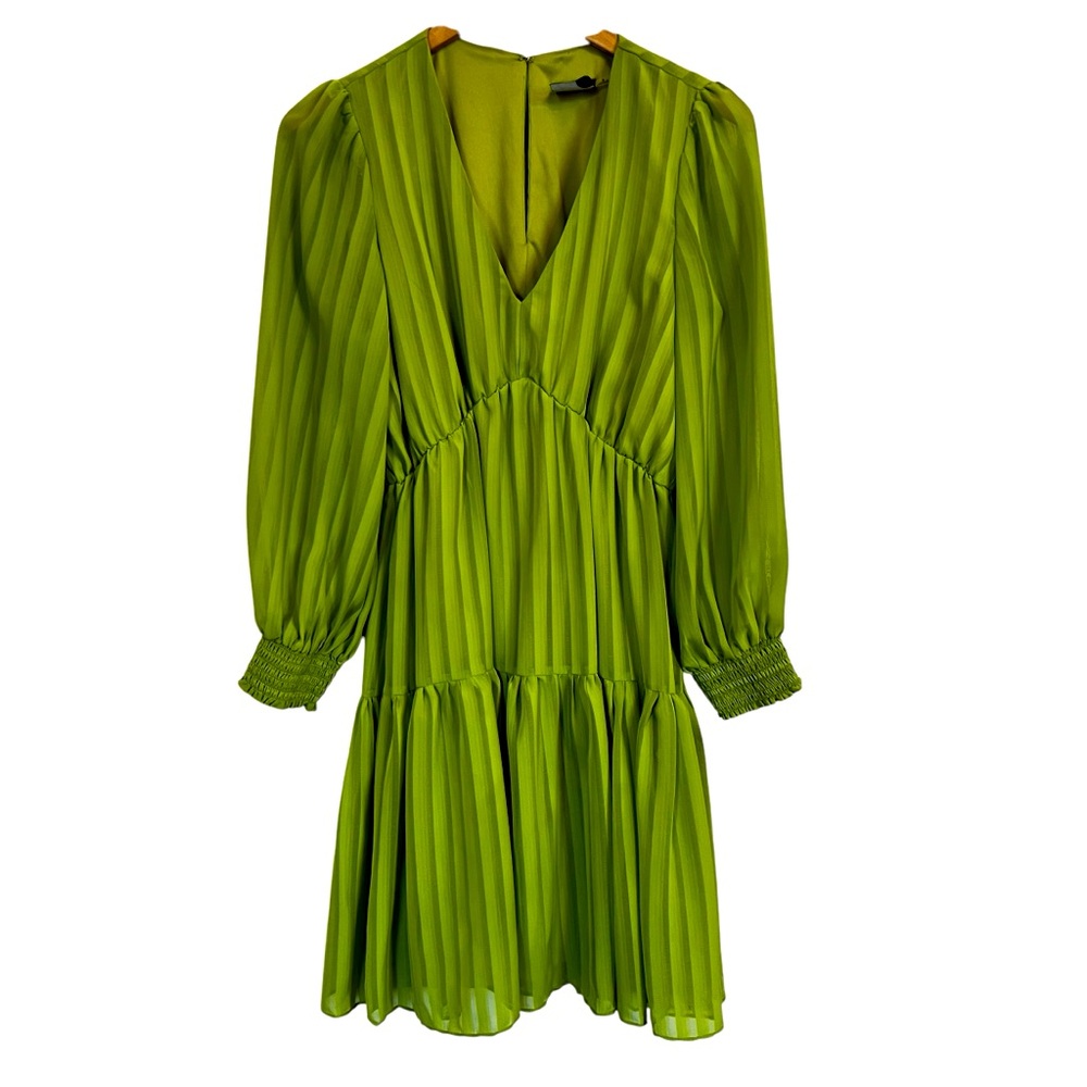 Maison Tara  Chloe Apricot Green Mini Dress. Size 8 - Picture 2 of 15